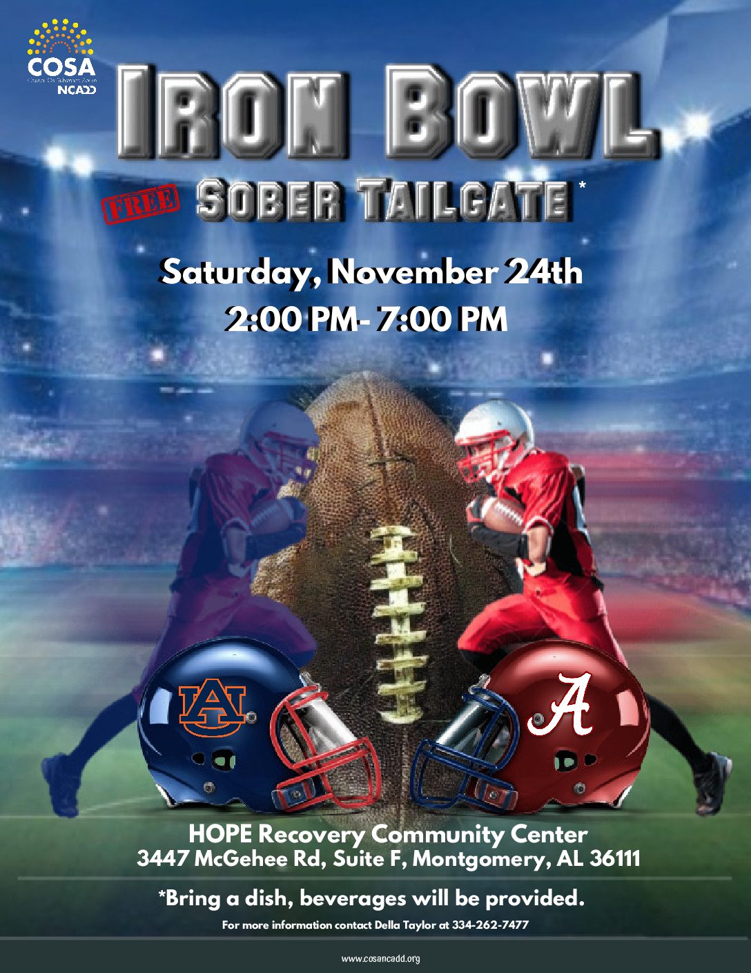 Iron Bowl Sober Tailgate Council on Substance AbuseNCADD